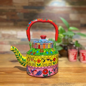 Bouilloire artistique artisanale - Cadeau de vacances parfait pour les amateurs de thé, théière d'art populaire