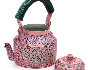Hand Painted Tea Kettle Pink – CARAVANA