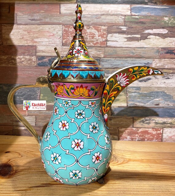 KAUSHALAM SMALL TEA KETTLE - KING & QUEEN, Handmade By Mrinalika Jain