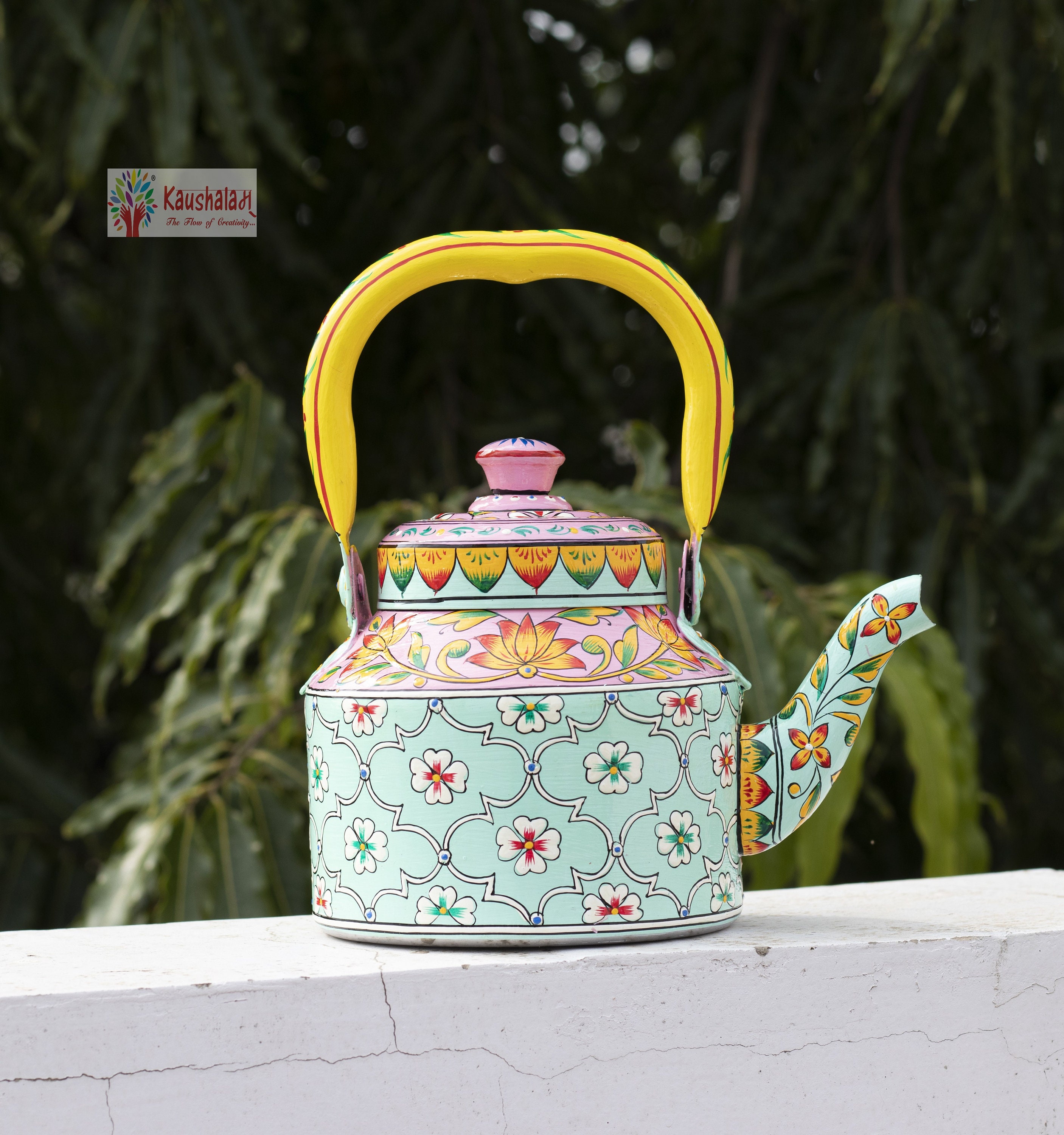 Electric Tea Kettle Hot Water Kettle for Tea and Coffee, Kaushalam Hand  Painted Kashmiri Art Kettles, Fathers Day Gift for Art Tea Lovers, -   Israel