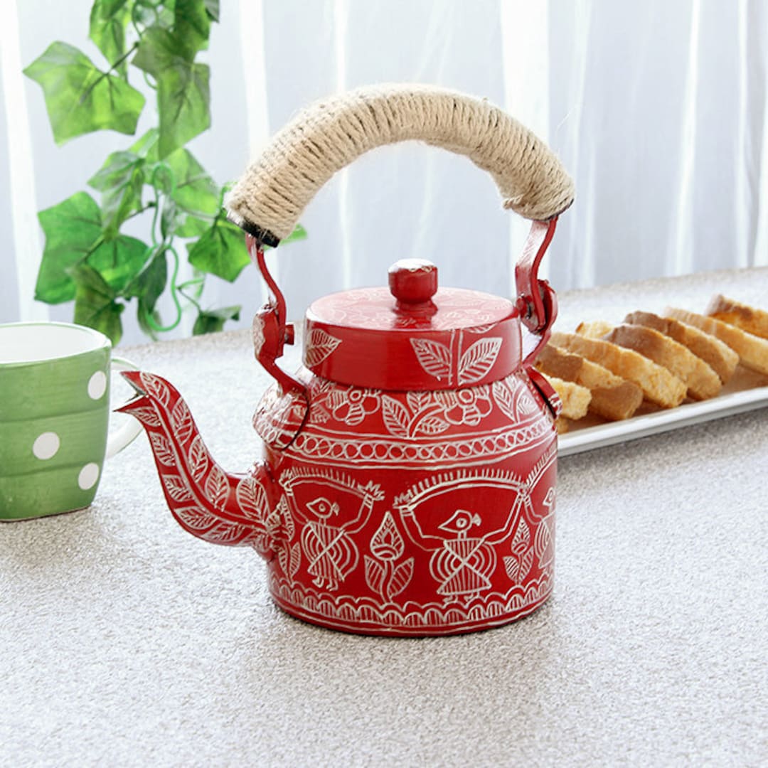 Kaushalam Hand Painted Tea Kettle : Celebration, Festive Gift, Gift for ...