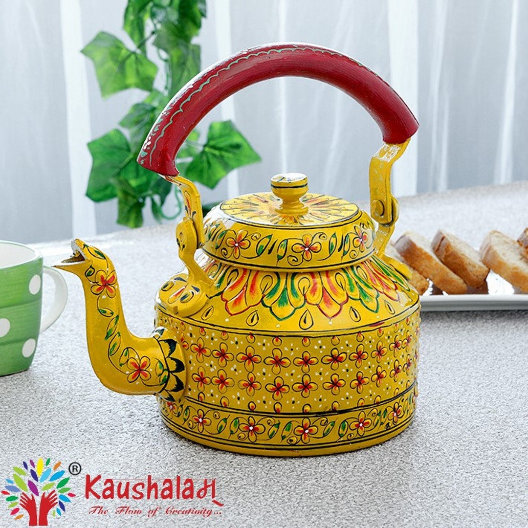 Hand Painted Tea Kettle Induction Kettle Stainless Steel Tea Etsy
