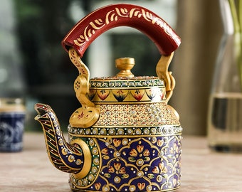 Painted Chai Pot - Agra