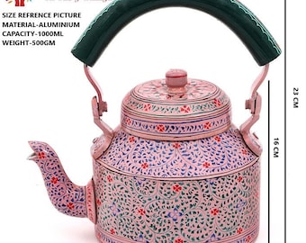 Hand Painted Tea Kettle : Pink City, Festive Gift, Gift for Her, Spring Tea  Pot, Induction Tea Kettle, Mother's Day Gift 