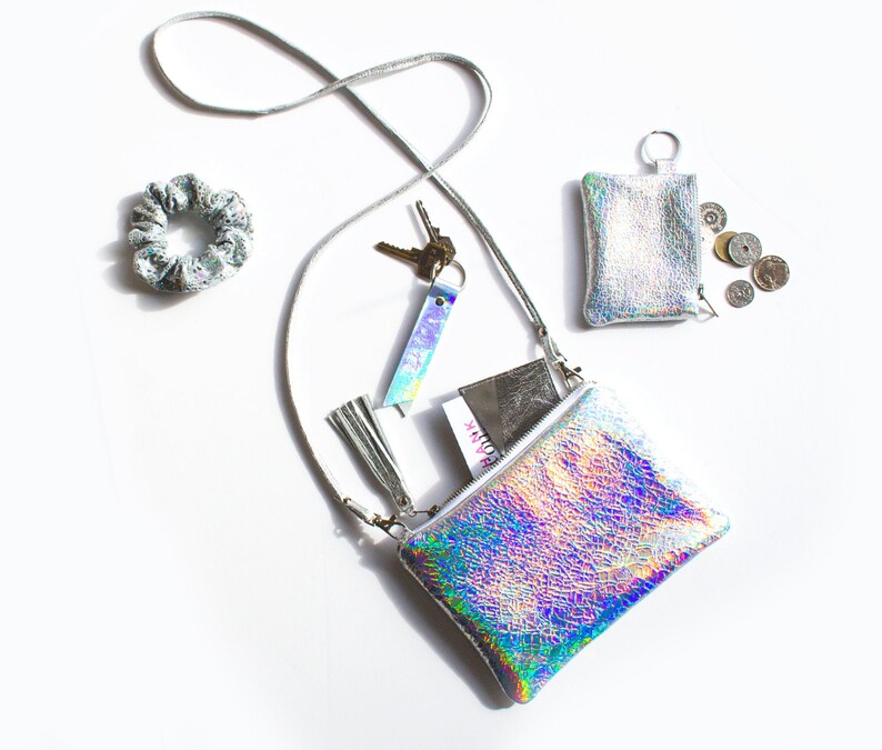 designer holographic purse