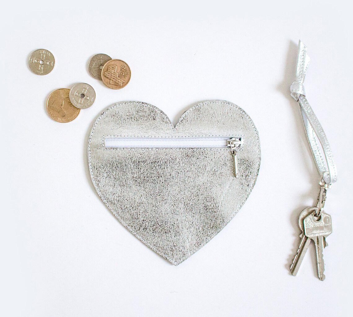Heart Jewelry Pouch Blue main image 1