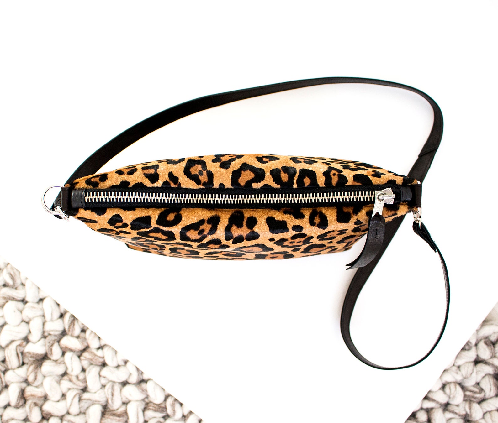 Leopard Calf Hair Bag Leopard Leather Shoulder Bag LEO Etsy