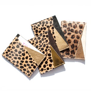 Cheetah store print wallets