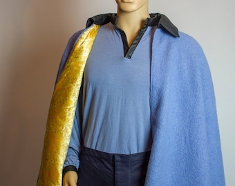 Star Wars Cosplay - Disfraz de Lando Calrissian, capa de círculo completo, hecho a medida