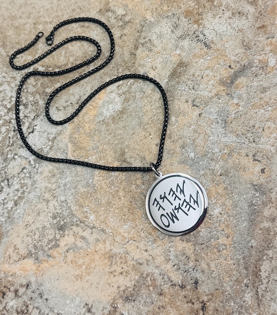YHWH and Yahusha Necklace, Stainless steel, 1.5” pendant