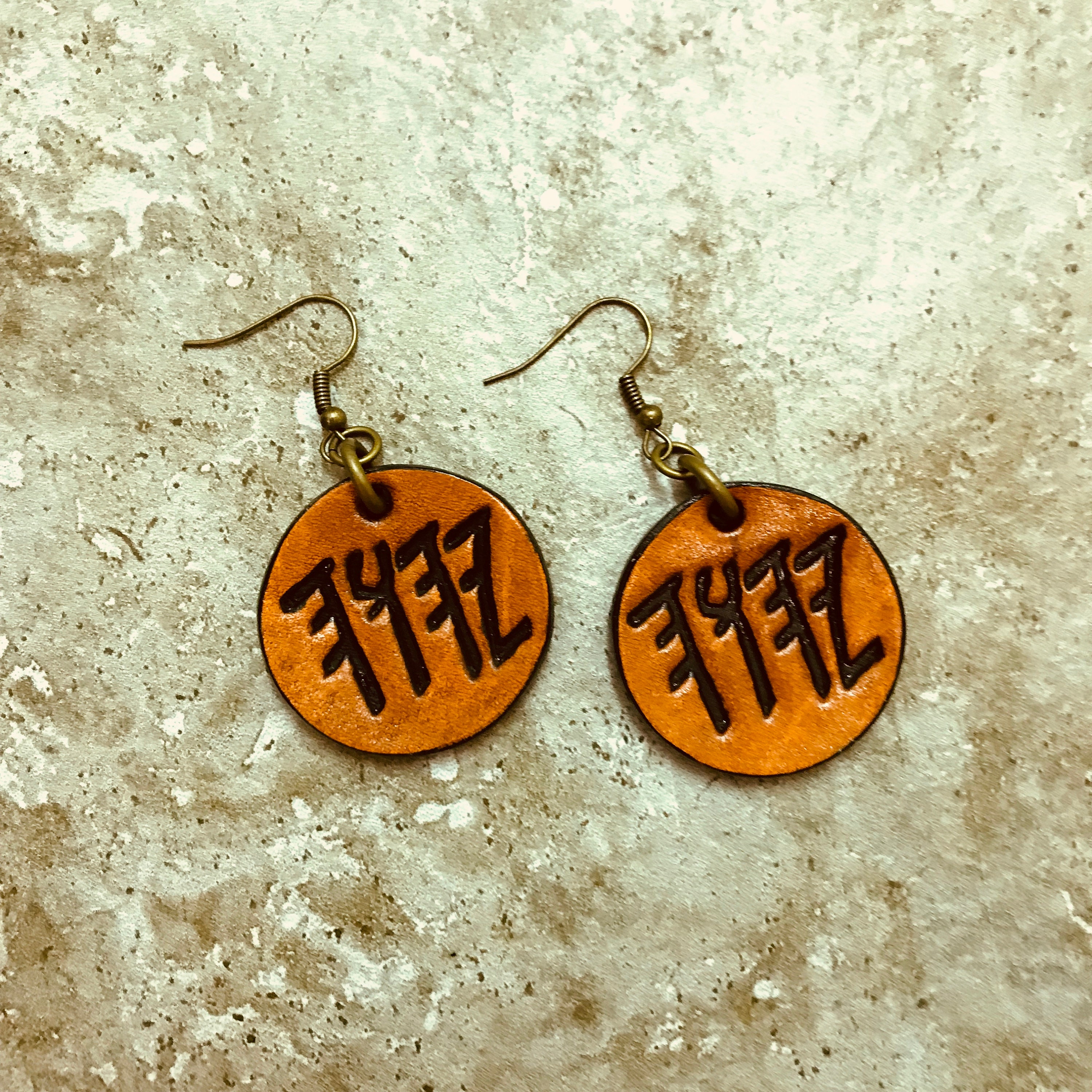 Paleo Hebrew YHWH EARRINGS Leather Jewish Hebrew Torah Etsy