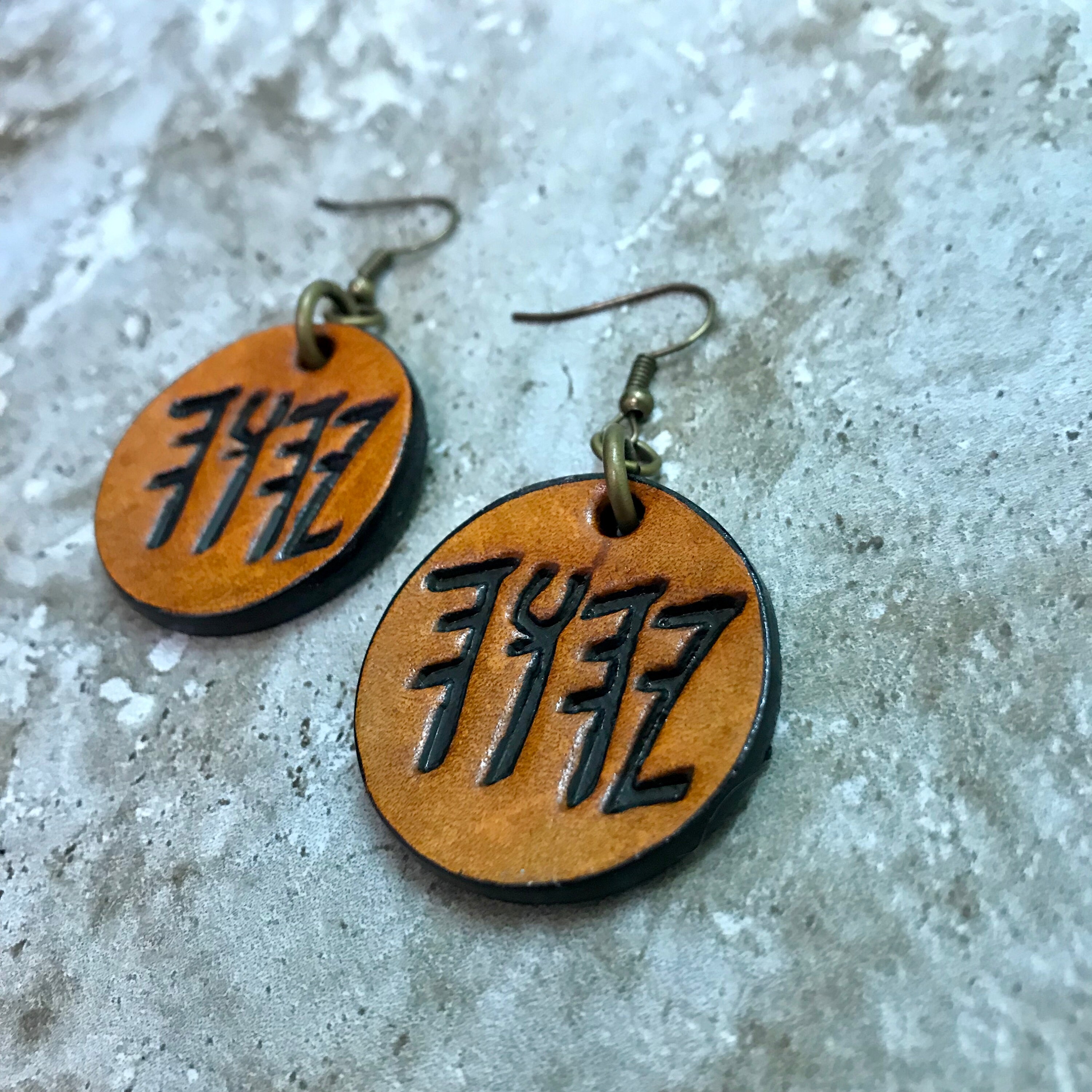Paleo Hebrew YHWH EARRINGS Leather Jewish Hebrew Torah Etsy