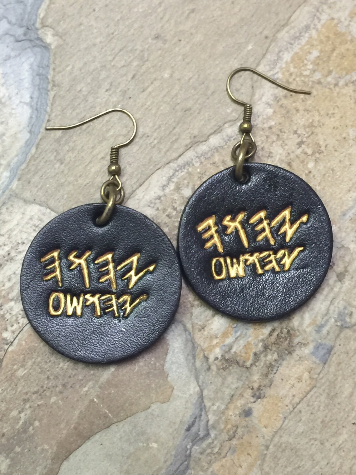 Hebrew Earrings PALEO HEBREW Name Father and Son YHWH Etsy