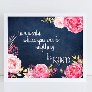Be Kind Digital Wall Art, Printable, Acts of Kindness