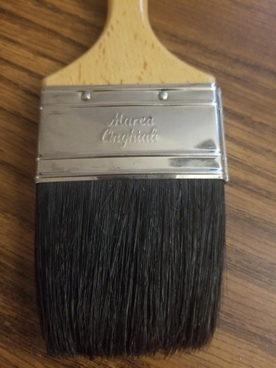 Black Natural Boar Bristle Basting Brush Paint Brush 2.5 Etsy