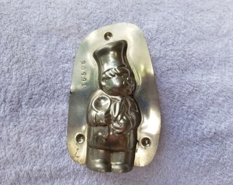 RARE Little Chef Boy Chocolate Mold - 2 piezas - Hecho en Francia