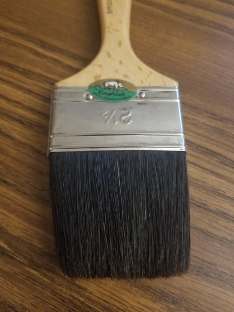 Black Natural Boar Bristle Basting Brush Paint Brush 2.5 Etsy
