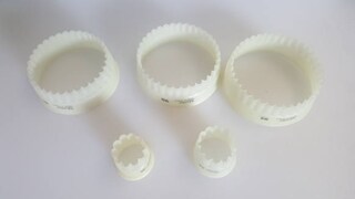 Matfer Bourgeat 150119 Set Di Tagliapasta Rotondi Scanalati In Exoglass – Diametro 7 Cm (2 3/4")