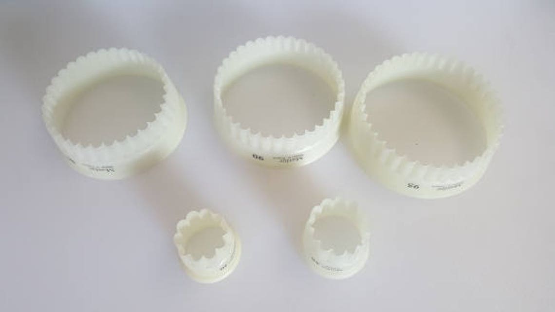 Matfer Bourgeat 150119 Set Di Tagliapasta Rotondi Scanalati In Exoglass – Diametro 7 Cm (2 3/4")
