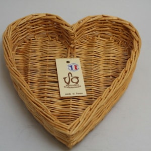 NEW Heart Shaped Basket for Coeur A La Creme - 10-1/4 inches across x 2-1/8 inches deep.