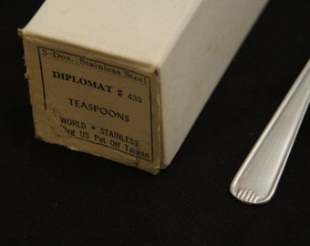 36 Stück - NEUE Diplomat Edelstahl Teelöffel von World Tableware