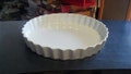 Vintage Apilco French Tart Dish – White Porcelain Quiche Mold, 10 inch