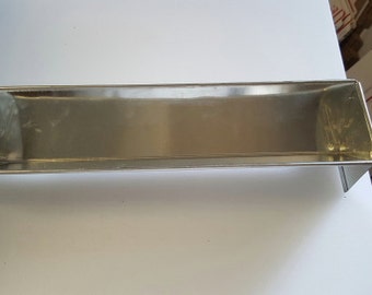 Gobel Triangular Yule Log Mold, Tinplate- Made in France - 13-1/2 inches