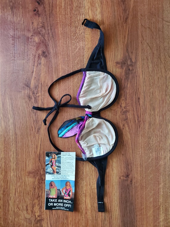 90s slimsuit bikini top / 1990s halter swimsuit t… - image 7