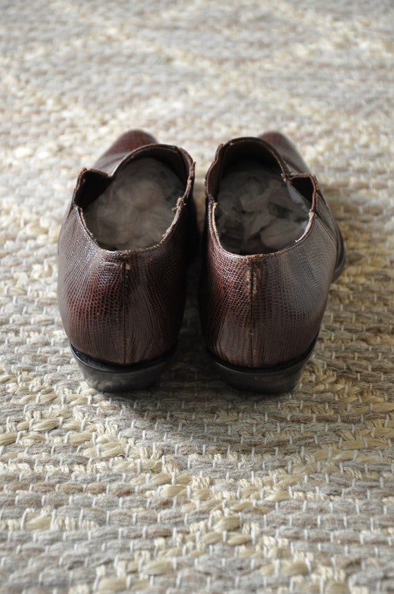 90s cowboy ankle boots / western leather booties … - image 7