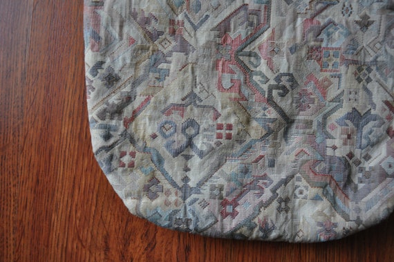 pastel kilim shoulder bag / 80s woven southwester… - image 5