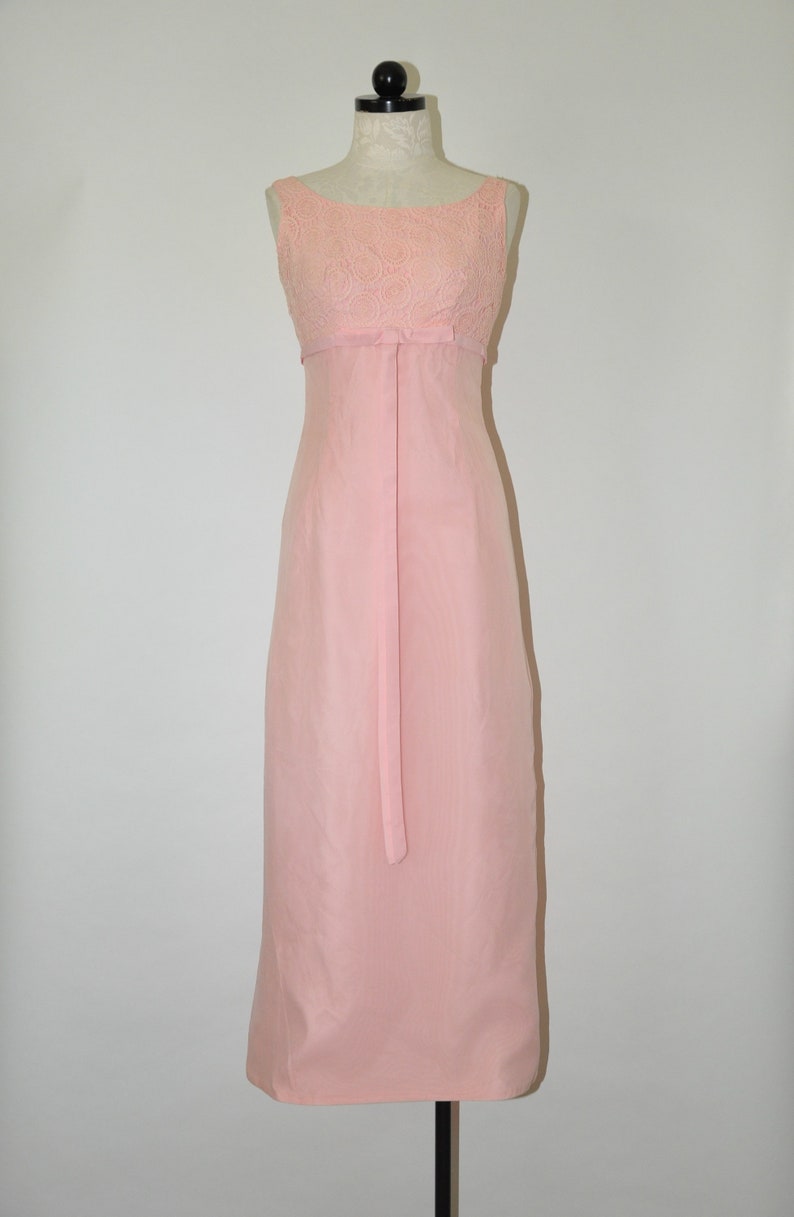 pink fitted maxi dress