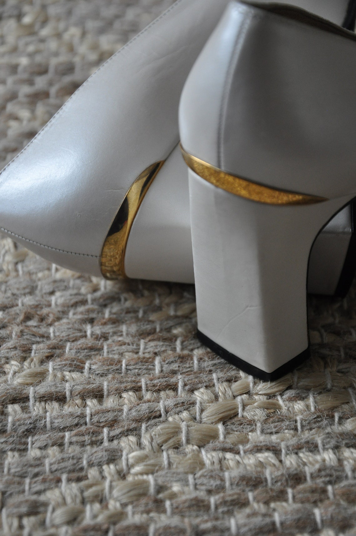 pearl block heels