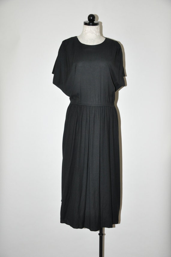 draped grecian toga dress / long black caftan dress /… - Gem