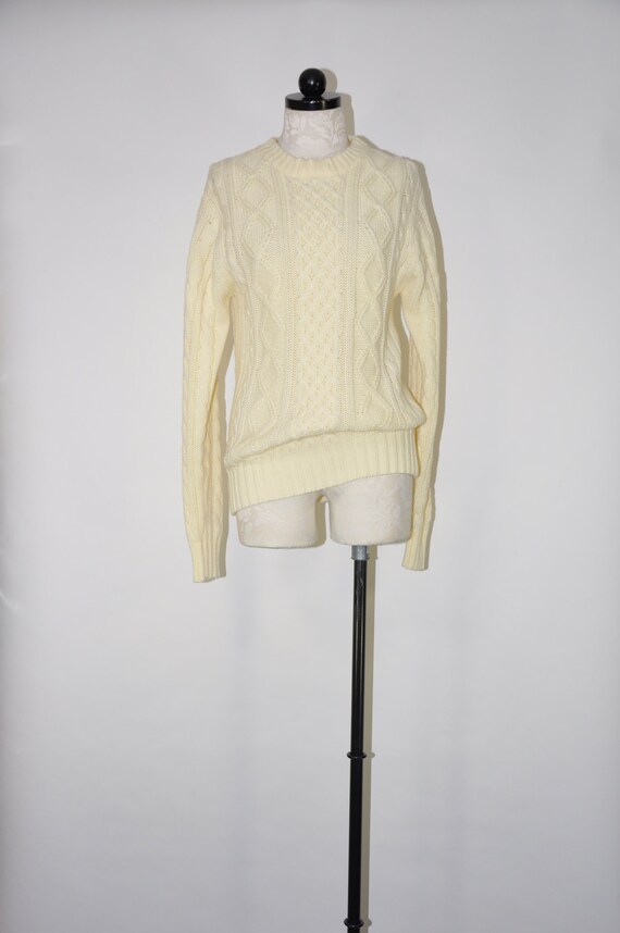 Cream chunky knit jumper hotsell