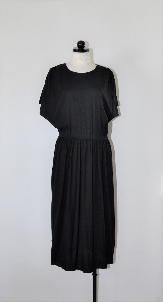 draped grecian toga dress / long black caftan dres