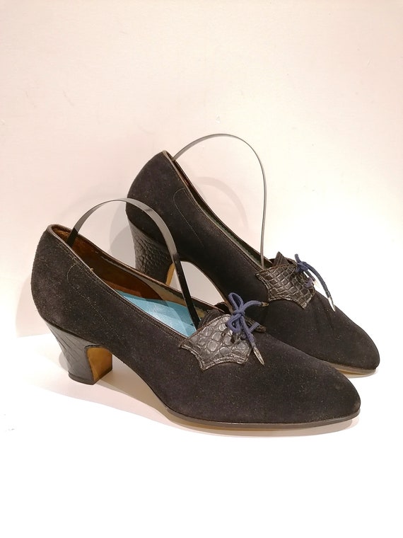 Shoes 1930s - Size 37 - Superb pair of shoes of th