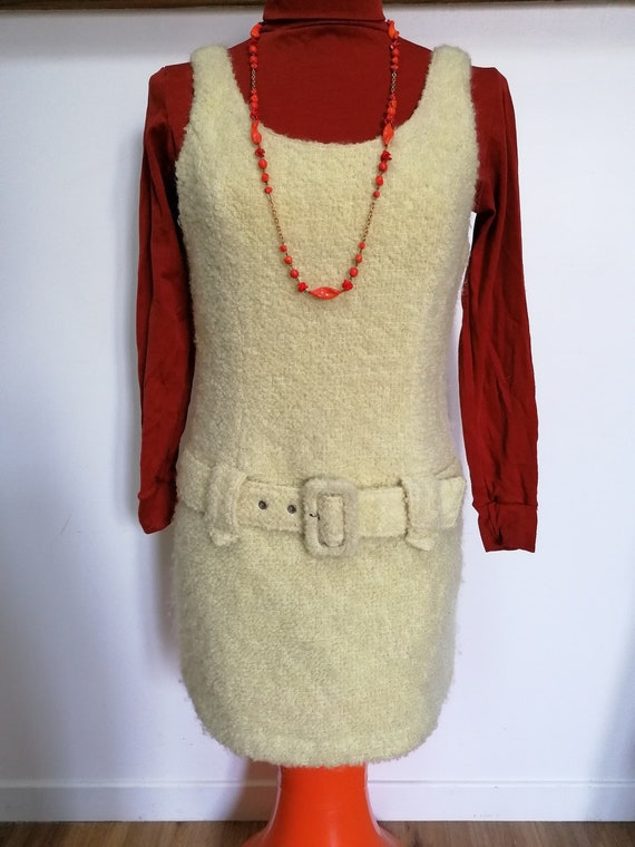 Dress 1960s - Sixties wool mini dress - Adorable 6
