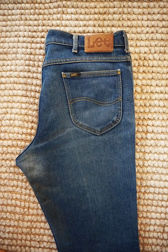 Vintage LEE Patchwork Denim Jean Straight Leg