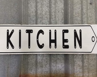 Kitchen Sign Modern Farmhouse Sign Rustic Wood Sign Kitchen Decor Hand Painted Sign