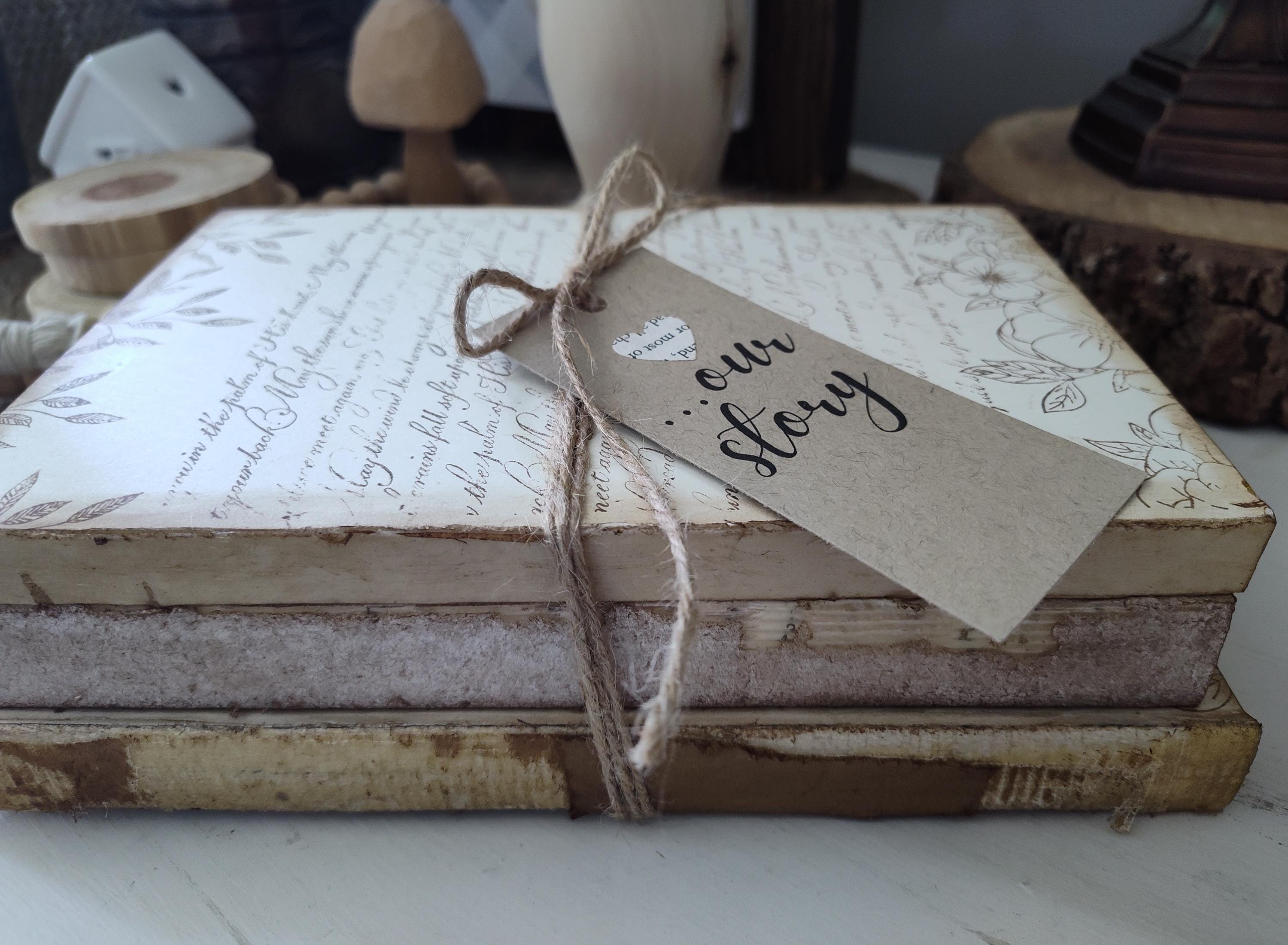 Tag for Book Stack, Book Stack Decor, Wedding Centerpieces, Wedding ...