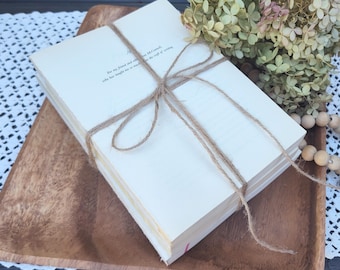 Vintage Book Decor, Stack of old Books, Unbound Books, Distressed Books, Upcycled Books for Decor, Wedding Table Centerpieces