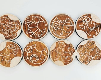 Doctor Who Gallifreyan Coasters (Set of 8)