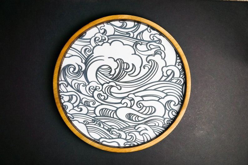Koi Carp Yin Yang Japanese Ocean Wall Art Customize Etsy UK