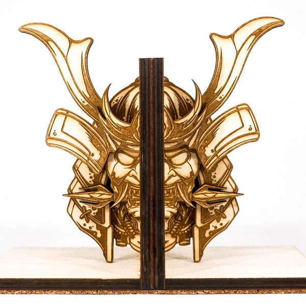 Bookends, Shogun, Samurai Chief, Cyborg, Steampunk, Dystopian