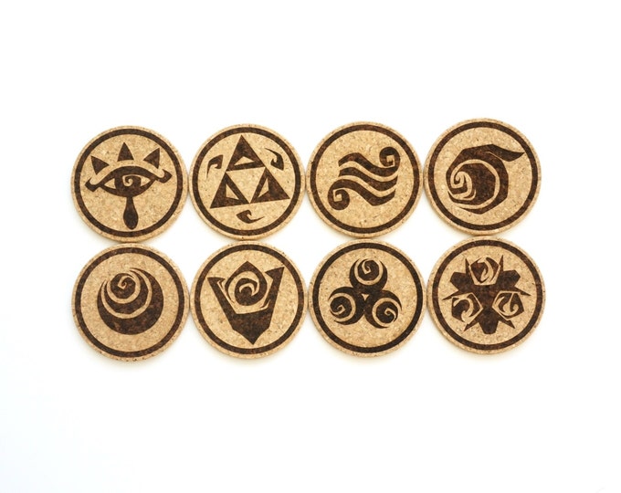Zelda Coasters set of 8 Etsy