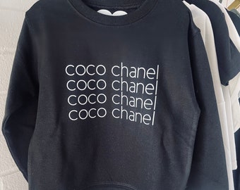 Coco Fashionista Glitter Sweatshirt