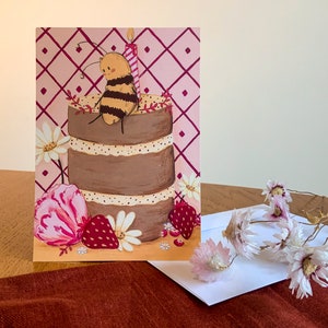 Postcard - Birthday cake