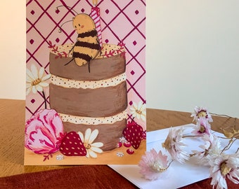 Carte postale - Gâteau d’anniversaire