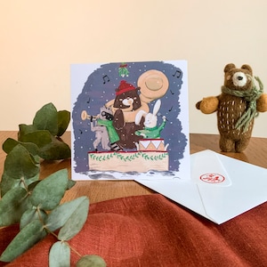 Postcard - Christmas band