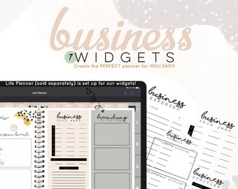 Business widgets for keeping track of views, order, income| Digital WIDGETS for the Customizable Digital LIFE Planner | Digital widgets only